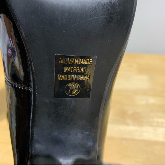 My Delicious Shoes Women’s Eiffel-H Black Classic Pump Heel Size 7.5 - Picture 5 of 7